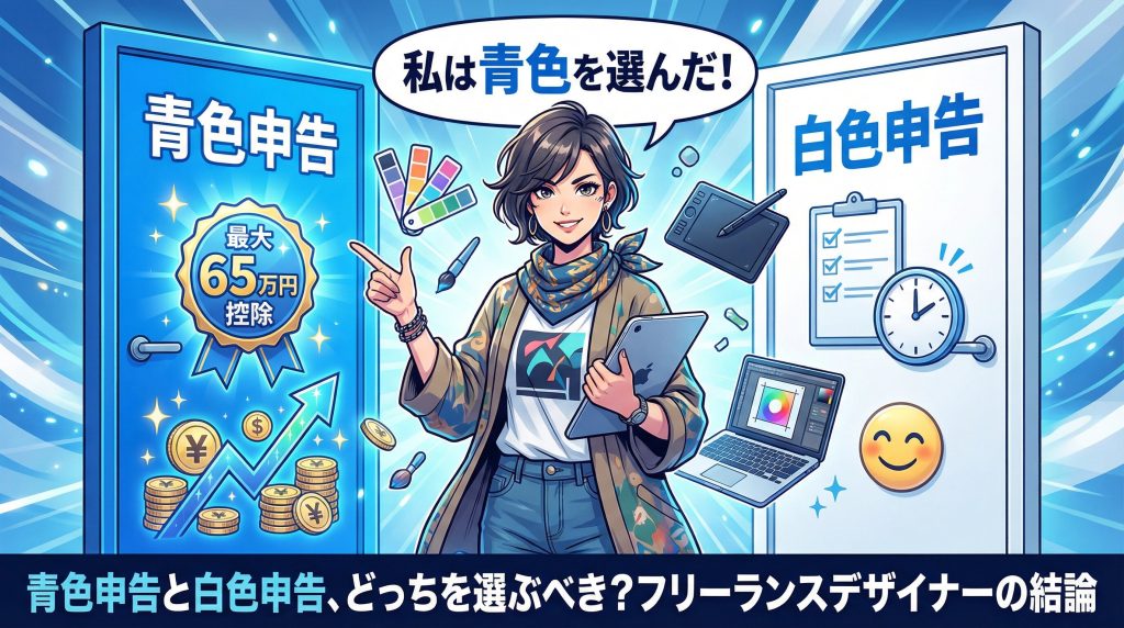 青色申告と白色申告、どっちを選ぶべき？フリーランスデザイナーの結論