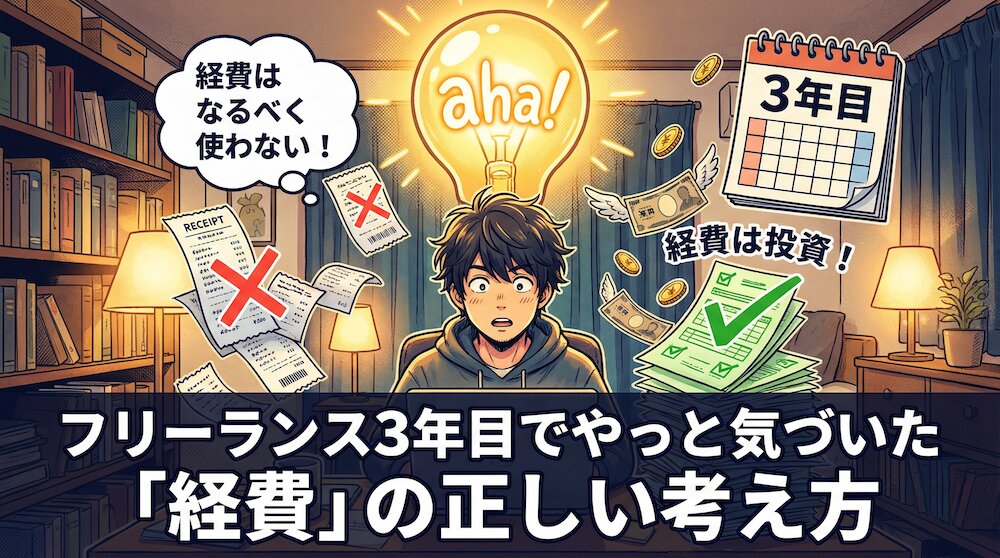 フリーランス3年目でやっと気づいた「経費」の正しい考え方