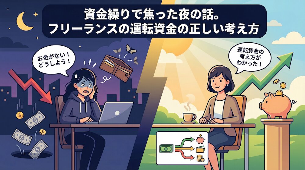 資金繰りで焦った夜の話。フリーランスの運転資金の正しい考え方